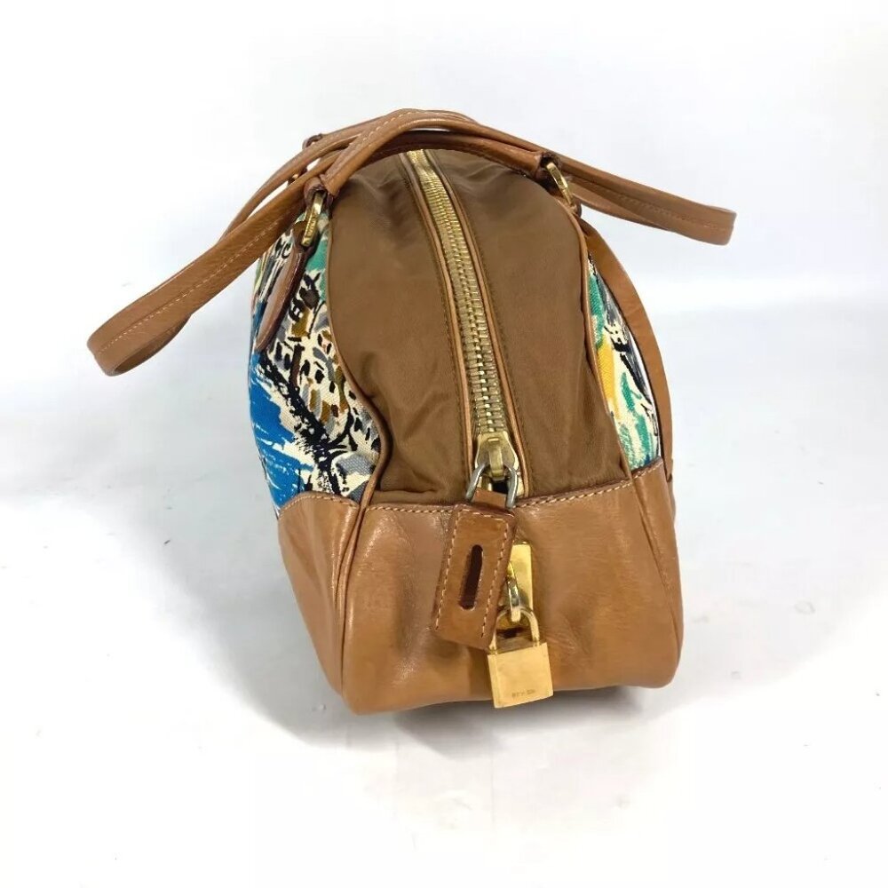 PRADA BR2524 triangle logo plate Venice Hand Bag Shoulder Bag - Picture 14 of 16